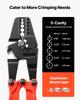 24 Inch Hand Swager Crimper 5 Cavity 1/16 to 3/16inch Swaging Tool for Copper Aluminum Oval Sleeves and Stop Sleeves Wire Rope Crimping Tool Propress