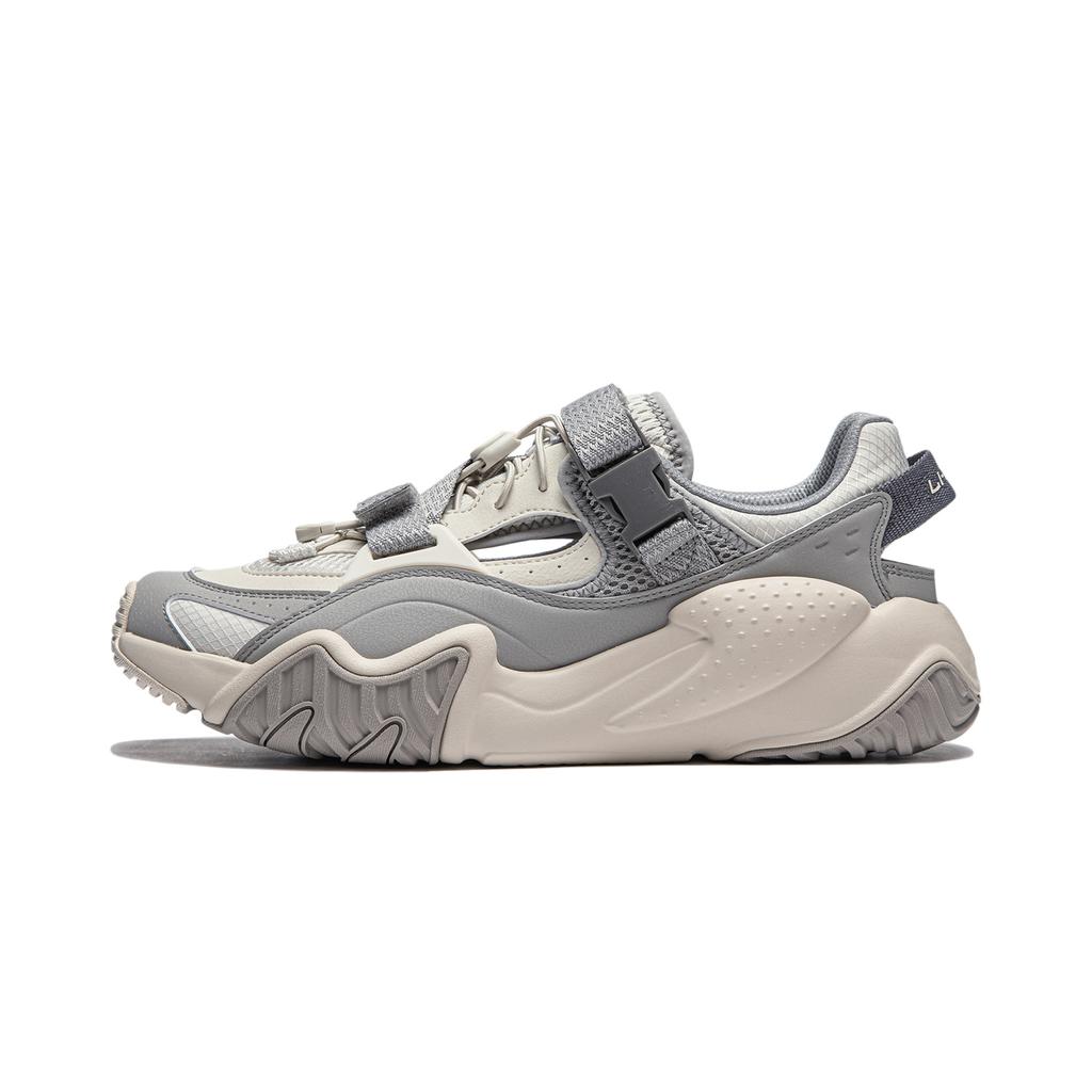 New LiNing Sichuan Tour Anti-Slip Wear-Resistant Low-Top Casual Shoes Men's Silver Birch Gray AGCU183-3
