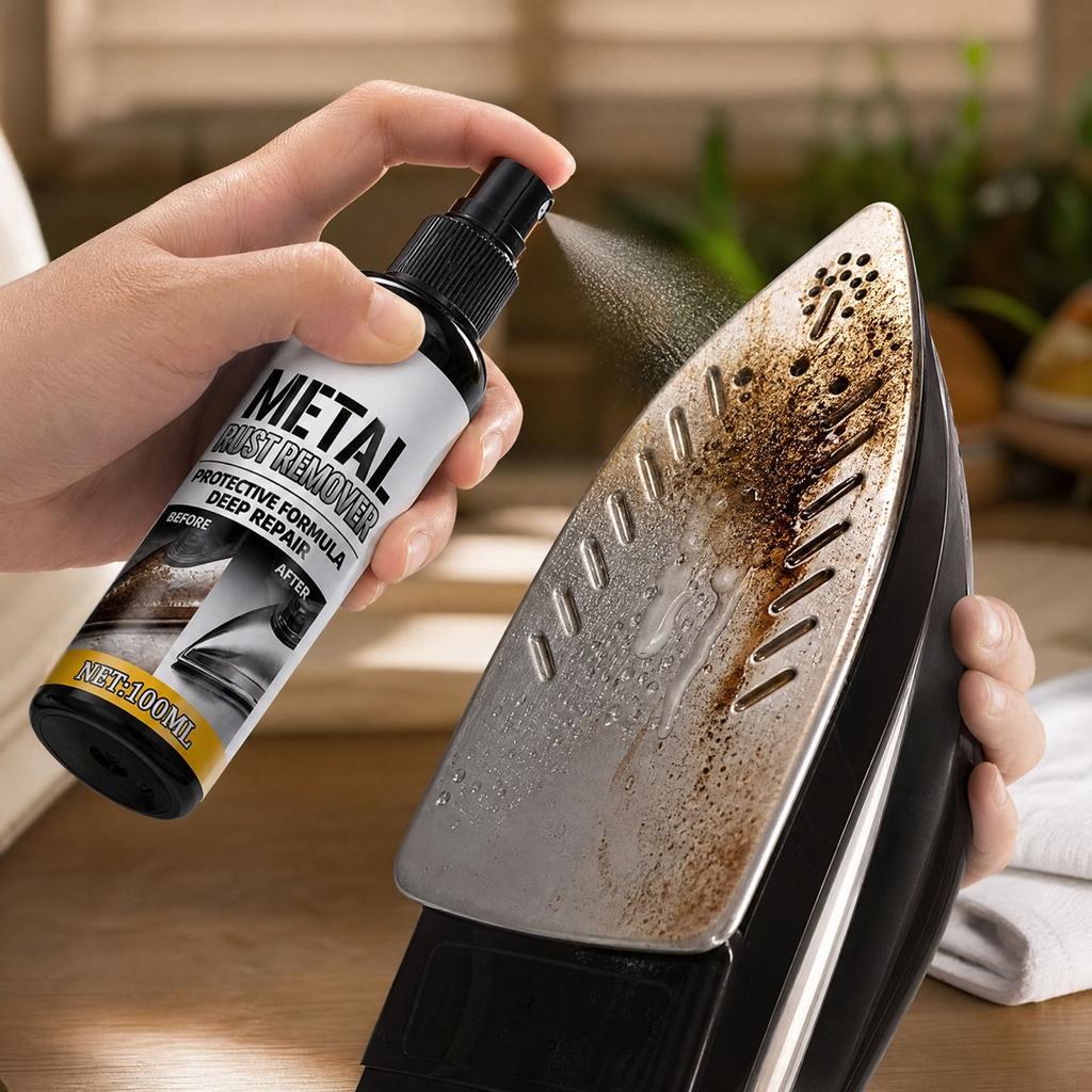 Soleplate Cleaner and Remover Polishing Spray for Clothes Irons, Home Cleaning Supplies