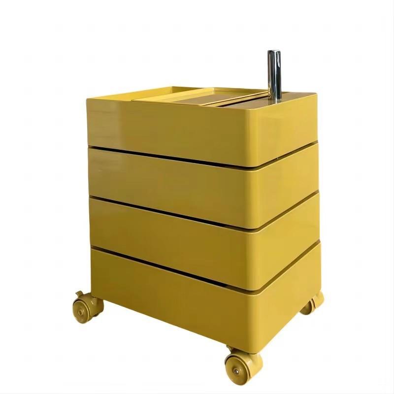ארון צד מיטה מסתובב עם מגירה