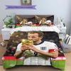 HurriKane Pattern Bedding Home Decoration Birthday Gift (1 * Duvet Cover + 2 * Pillowcase, Without Core),fan Merchandise.