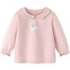 Minibala Girls' Long Sleeve Lapel T-shirt