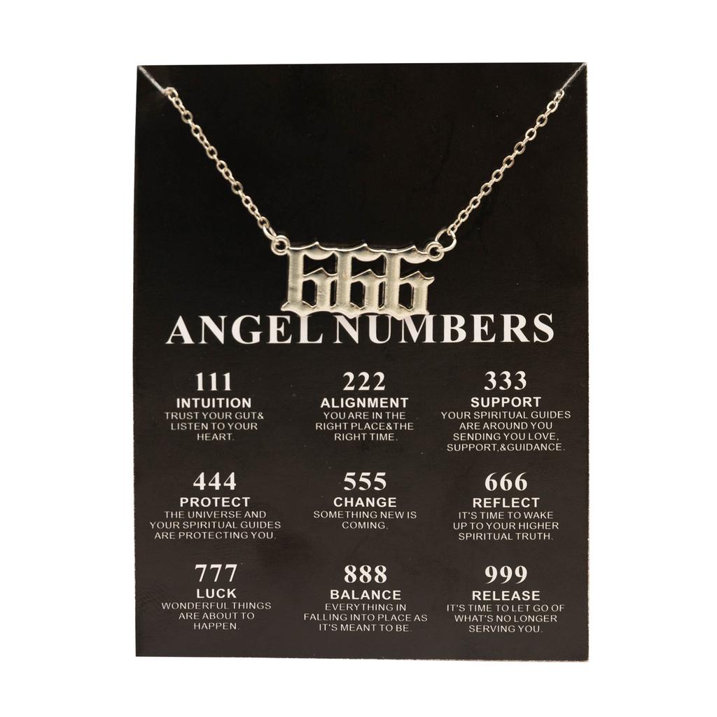 New Trendy Fashion Alloy Gold Color Lucky Angel Numbers Wish 777 Pendant Necklace for Women Girl Gift Birthday Jewelry Dropship