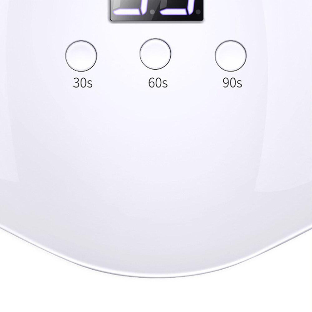Lampada per unghie a LED UV, smalto in gel, lampada per manicure, macchina per asciugatura, schermo, carica USB, luce asciutta