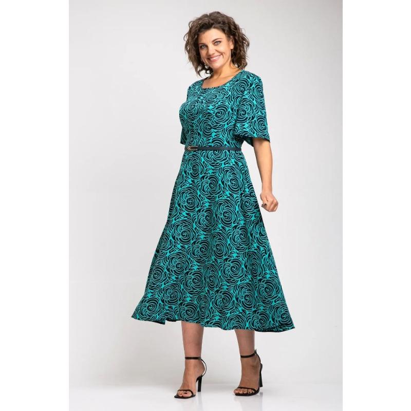 

Женское платье с поясом, платье большого размера 5XL синий