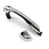 82651F2210 82652-F Front Exterior Outside Door Handle Chrome Keyless Entry with Button for Hyundai 2017- Elantra 1.4L