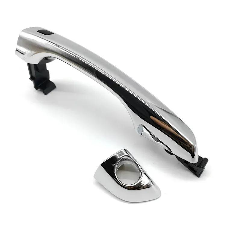 82651F2210 82652-F Front Exterior Outside Door Handle Chrome Keyless Entry with Button for Hyundai 2017- Elantra 1.4L