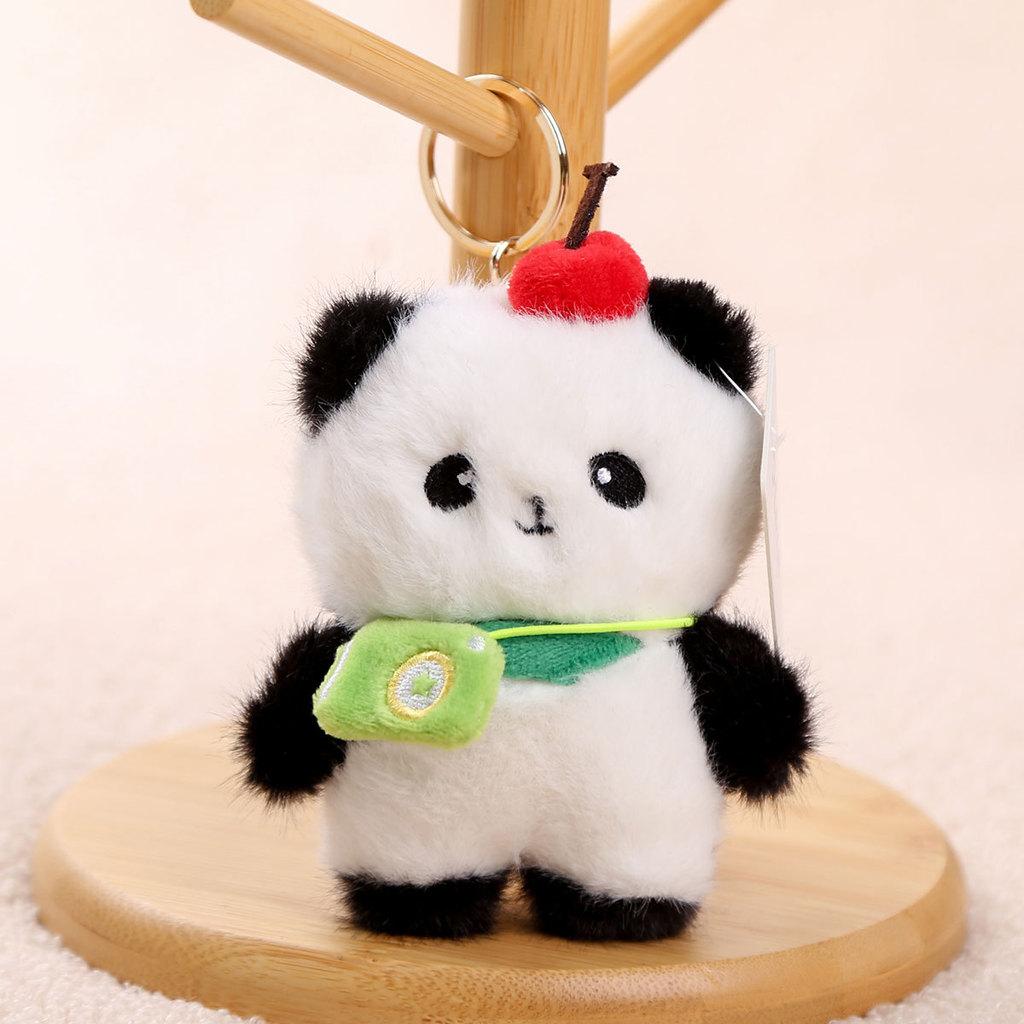 Panda Cake Plush Doll With Pp Cotton Filling For Birthday Gift And Collection