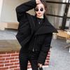 Womens Short Puffer Coat 2026 Winter Thick Warm Cotton-Padded Jacket Loose Fit High Neck Solid Color Petite