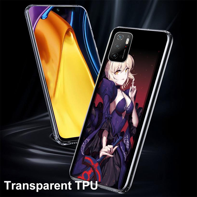 Fate Zero Stay Night Saber Phnoe Case for Xiaomi Poco X5 X6 X7 Pro X4 Gt F7 Ultra M8 M7 Redmi 15C 15 13C 13 12C 12 Unique Cover
