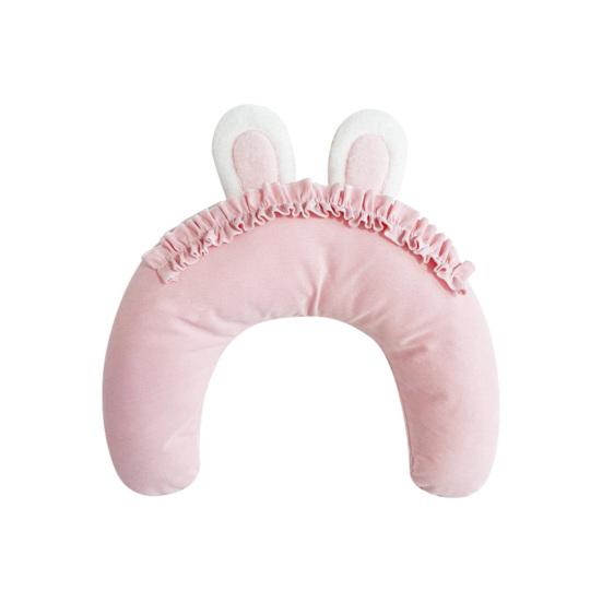 

Подушка для шеи в виде кошки, собаки, U-образная, милые кроличьи ушки, мягкая, с отскоком, гладкая молния