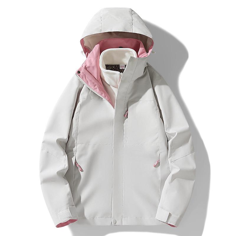 

Женская альпинистская куртка 3-в-1, ветрозащитная, водонепроницаемая, со съемной флисовой подкладкой XL