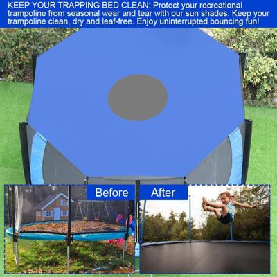 Capa de dossel para guarda-sol de trampolim, toldo de proteção solar para trampolim, lona à prova de poeira, lona de proteção para trampolim ao ar livre