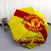 Personalized Name M-Manchester Print Umbrella, UV Shielding. It Has Eight Sturdy Ribs for Outdoor Use And Perfect As a Holiday Gift