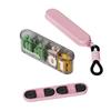 1PCS Small Pill Case, Portable Pill Organizer, Pill Container For Pocket 4 Compartments, Daily Compact Travel Medicine Holder