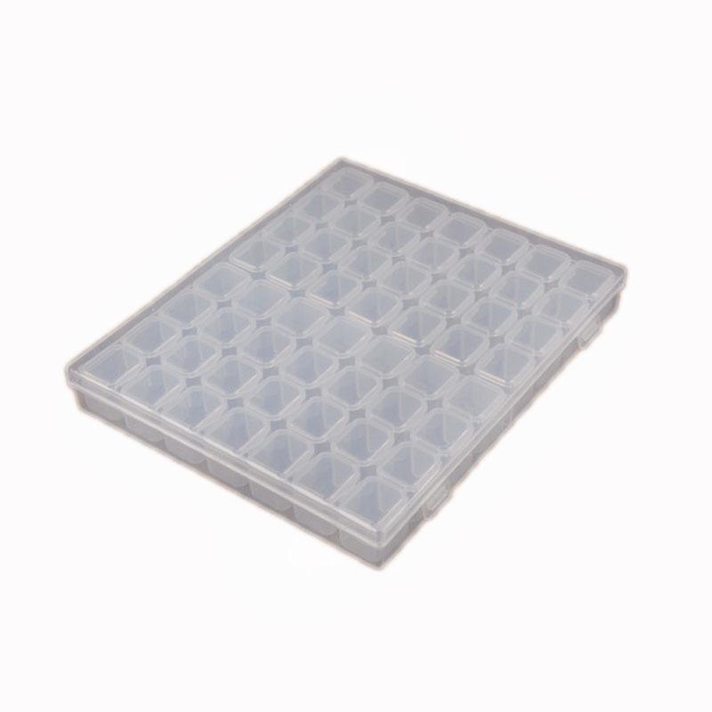 Portable 56-Compartment Two-Week Pill & Nail Art Storage Box