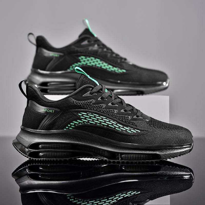 Men's Shoes 2024 New Summer Air Cushion Running Shoes Trend Shock Absorption Casual Sports Shoes Platform Dad Shoes