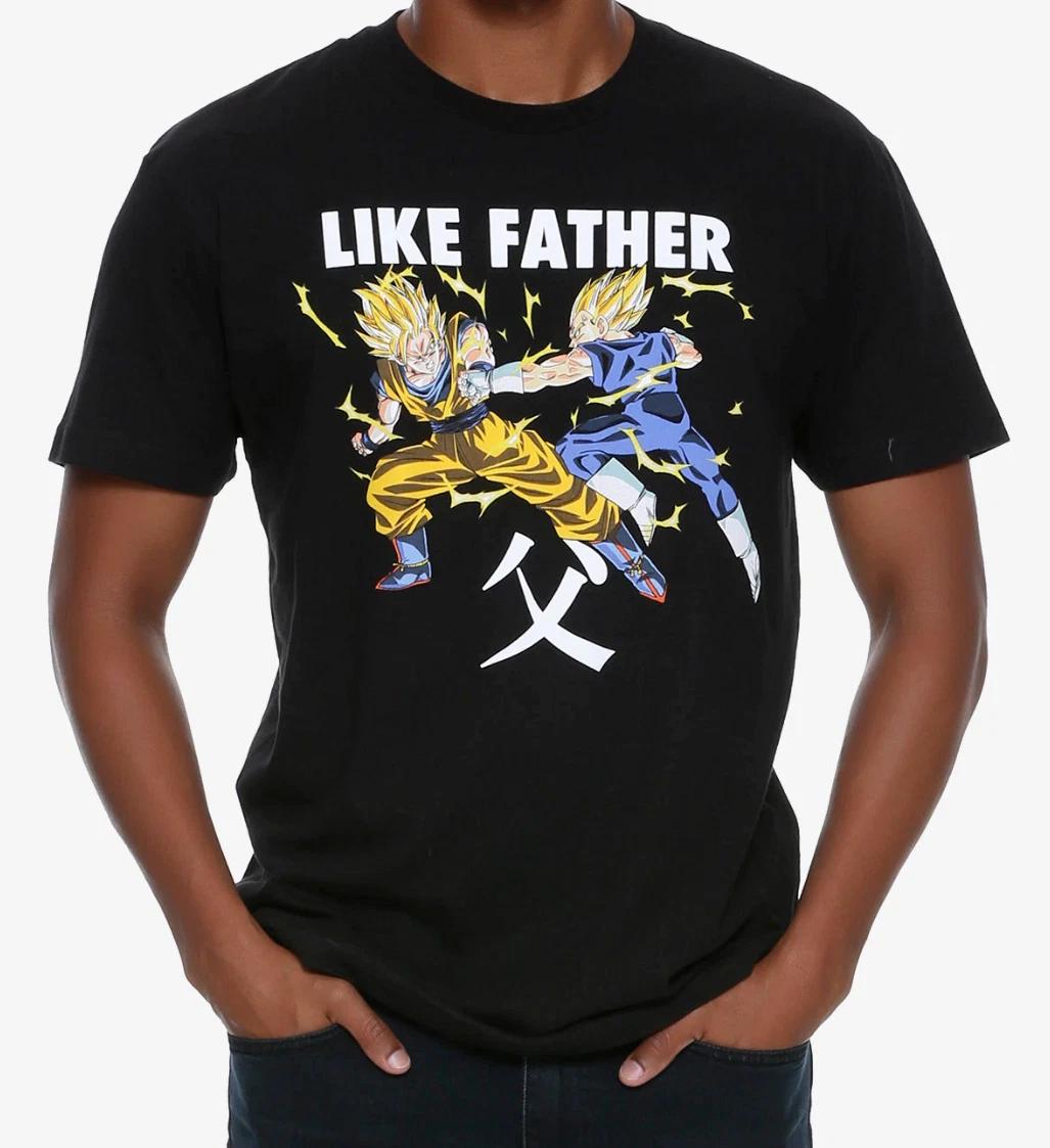Dragon Ball Z LIKE FATHER GOKU VEGETA T-Shirt NEW Authentic & Official S