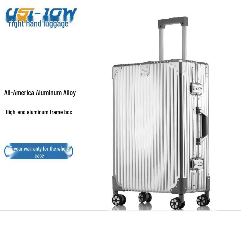 USHOW TRAVEL Aluminum-Magnesium Alloy Hardshell Suitcase 29 inches