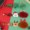 Weihnachten Kinder Geschenke Haarspangen Haarnadel Brosche Accessoires Cartoon Weihnachtsmann Elch Ornamente Weihnachten Neujahr Party Dekoration