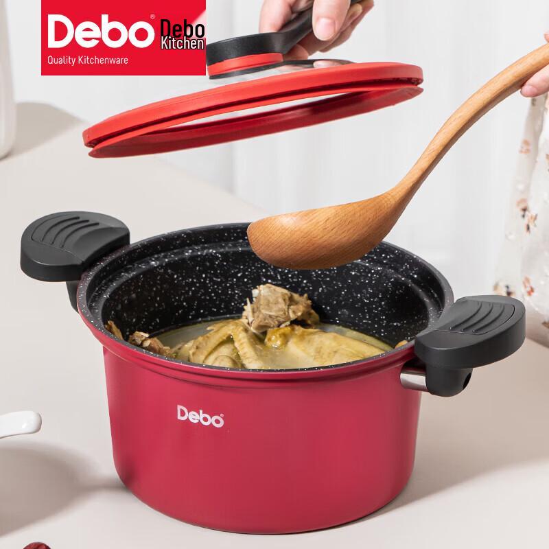 Debo DEP-799 Sophie Cross 22cm Non-Stick Micro-Pressure Stew Pot