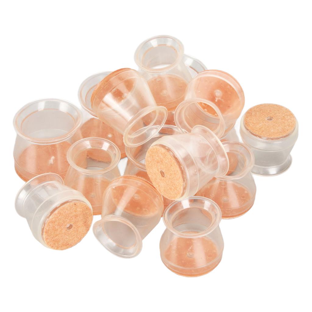 15pcs Chair Leg Floor Protectors Silicone Furniture Leg Cover Felt Pads for Hardwood Floors