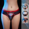 Comfortable Mens Briefs Elastic Glossy Knickers Opening