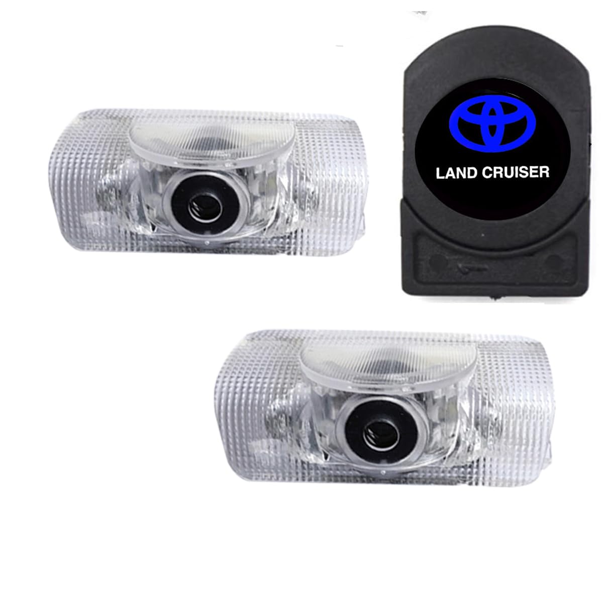 

Aohong Car Courtesy Door Lights with Compatible with Toyota Land Cruiser 300 Series Set of 2 Lights, Logo, (2006), [Used]