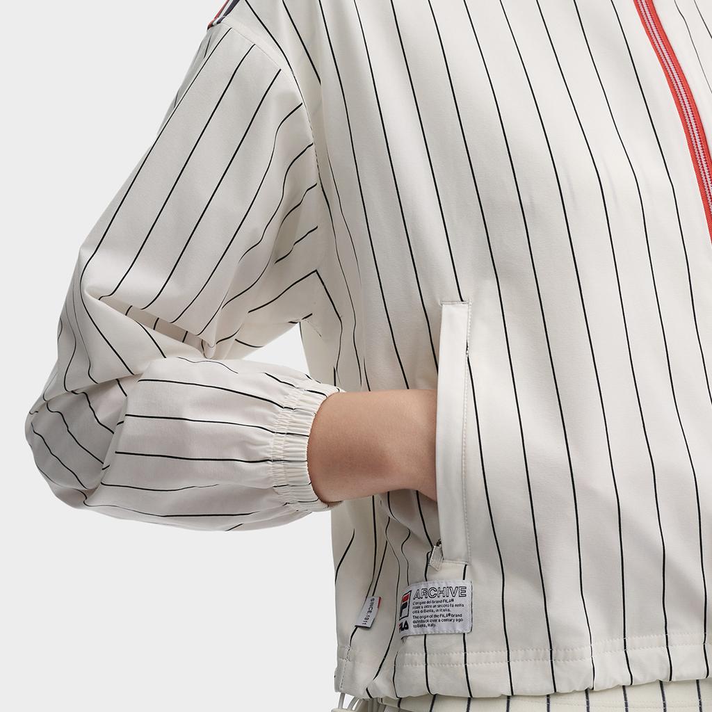 New FILA Jackets Women's Cloud White F11W437701FWT