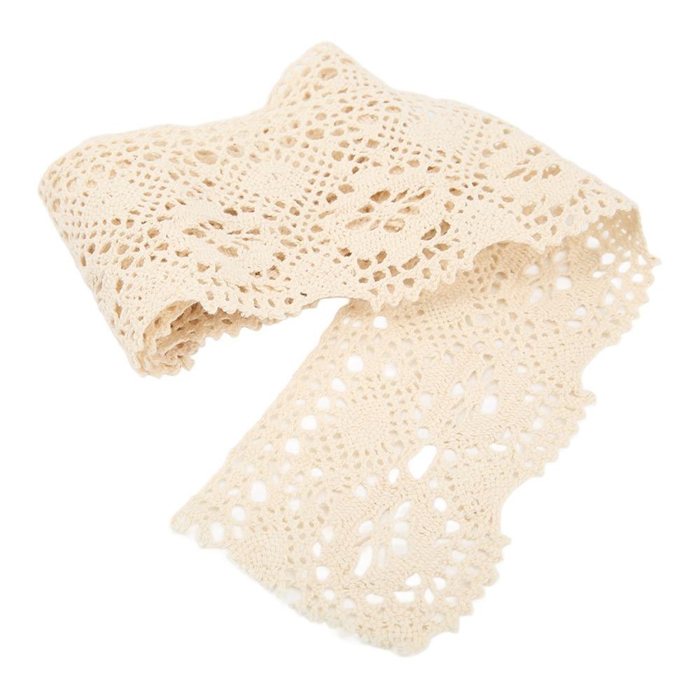 1pcs 10 Yards Length Cotton Lace Trim Cotton Thread Lace Trims Soft Lace Ribbon For Sewing Crafts