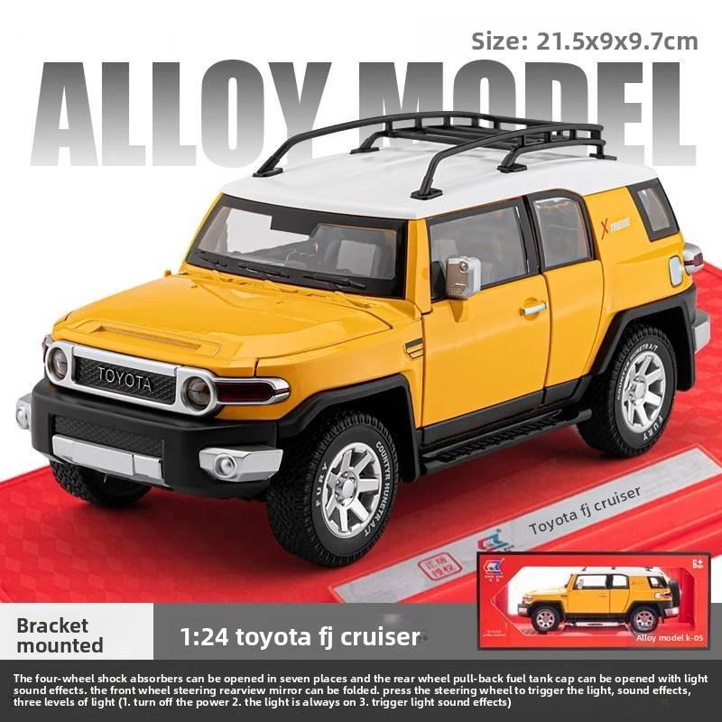 Toyota Simulation Alloy Offroad Vehicle Model Toy With Sound And Function Light