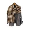 NINA SOLOR Cashmere Houndstooth Scarf Shawl