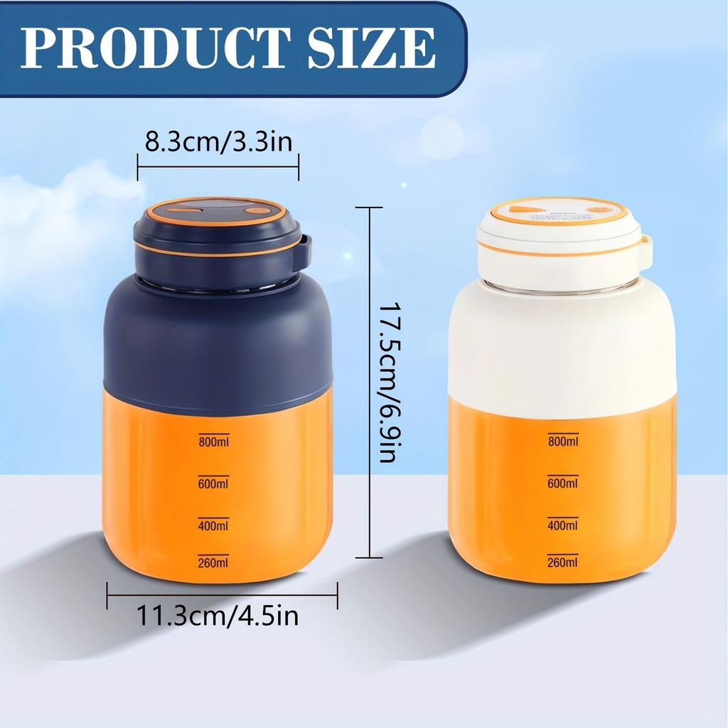 Portable USB Rechargeable Electric Juice Cup, 1300 ML Large Capacity, Multifunctional Fruit Juicer, Mini Blender To Make Milkshakes, Smoothies, Juice