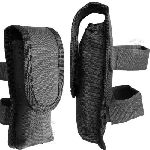 SHENKEL Battery Pouch, Holds Large Batteries, Attaches To Handguards and Stocks, Black, Pouch-029bk