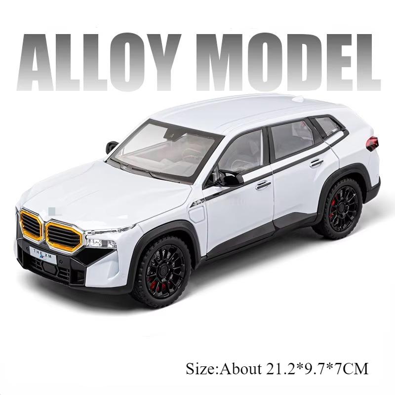 1:24 Xm The 7 Models Alloy Car Diecast Miniature Toys 6 Doors Opened Sound Light Pull Back Vehices Adult Friend's Birthday Gifts