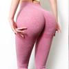 Pantaloni de Yoga cu Talie Înaltă, Culoare Piersică, pentru Ridicarea Șoldurilor - Fără Șifonare, Strâmți și Elastici pentru Fitnessul Femeilor