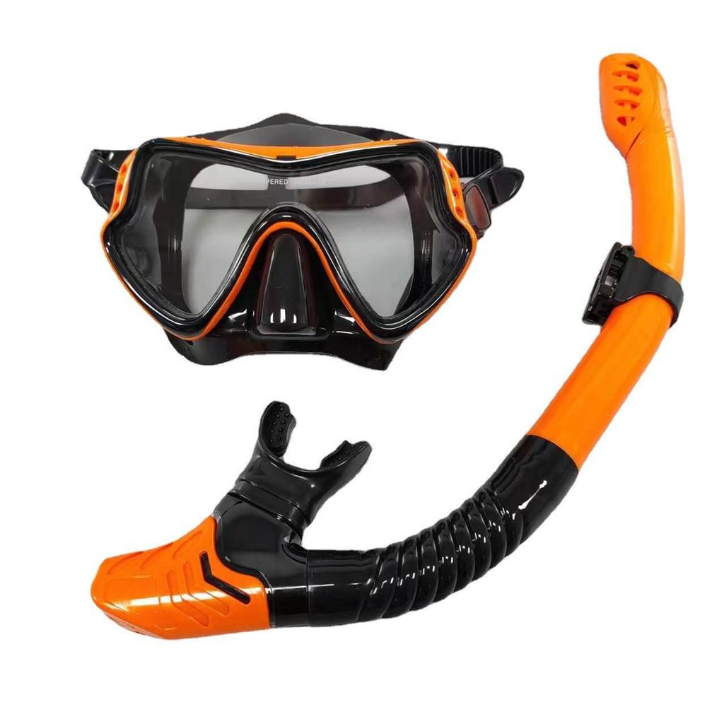 Unisex Large Frame Silicone Diving Mask & Snorkel Set