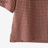 ZANZEA Women Casual Round Neck Half Sleeve Loose Plaid Print Blouse