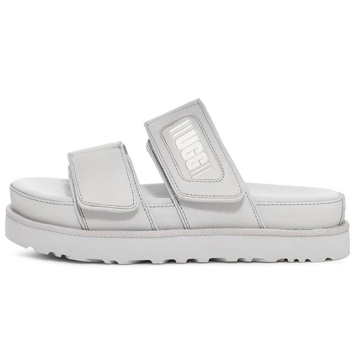 (WMNS) UGG Greer Platform Slide Metallic Grey Women s 1125039-MGLH EU 36