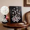 DIY Beautiful Flowers Pearl Art Painting for Home Wall Decor Arts Craft  for Adults/Beginners Gift Idea Home Decor Without Frame