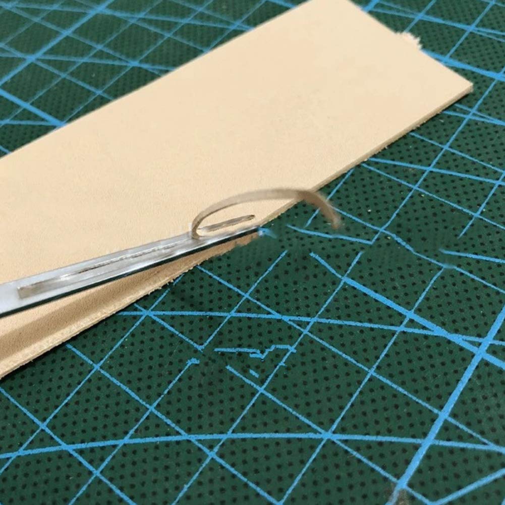 Leathercraft Tool for Edge and Easy to Leather Selectable Alloy Steel Construction with Wooden Improves Work Efficiency Grooving, Chamfering, Removal,