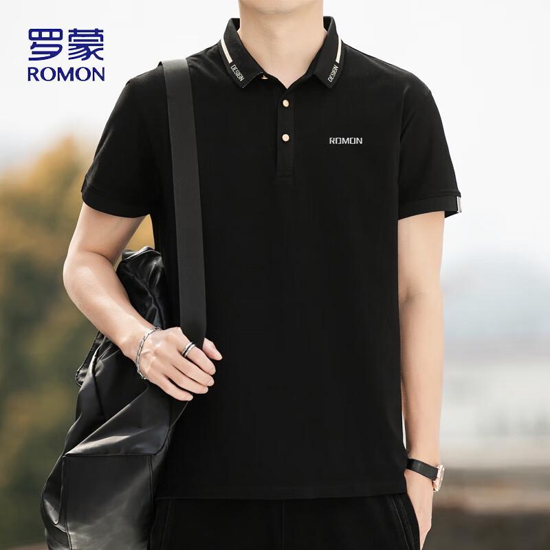 ROMON Men's Summer Polo Neck Short Sleeve T-Shirt LP5