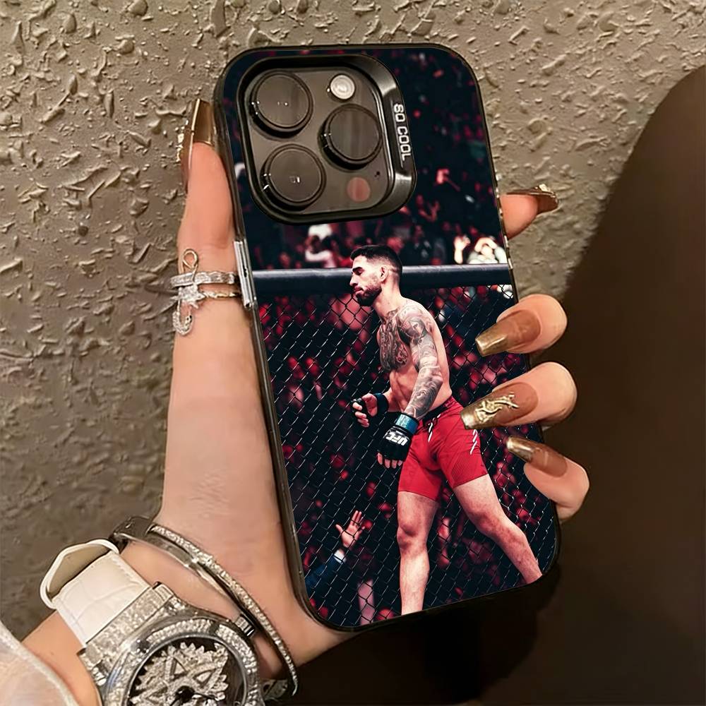 C-Champion Ilia T-Topuria  Phone Case For iPhone 17,16,15,14,13,12,11 Plus,Pro Max,XS,Colorful Silver Phone case Funda Cover
