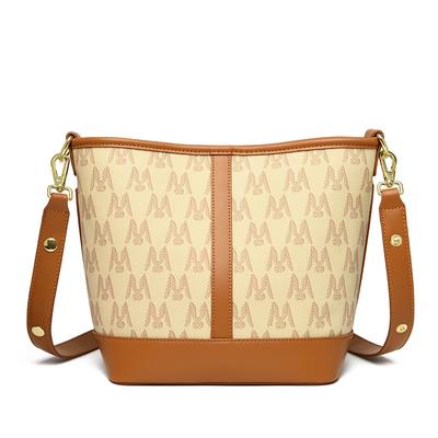 Women's Versatile Water Bucket Bag, Simple and Fashionable Shoulder Bag, High-end Feeling, Large Capacity Water Bucket Bag, Can Be Carried Diagonally