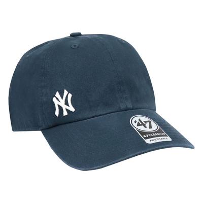Casquette 47 Brand Clean Up Low Mini Bleu Marine Taille Unique, Unisexe, Hommes/Femmes, Logo, MLB, Yankees, Bleu, [Occasion]
