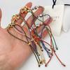 Adjustable Cord Football Beaded Bracelet Gold Silver Plated Braided Cord Bracelet  For Women Men