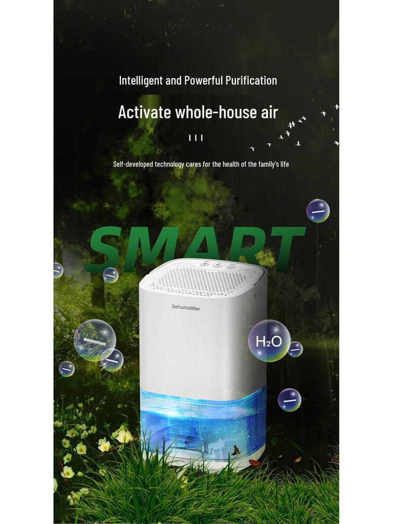 Compact Indoor Dehumidifier for Home, Wardrobe, and Drawers