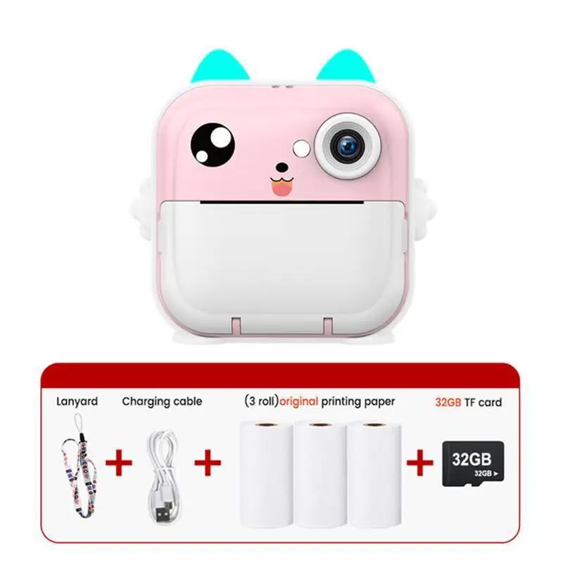 Digital Children Camera 1080P HD For Photography Instant Print Photo Kids Camera Mini Thermal Printer Video Christmas Toy Gifts