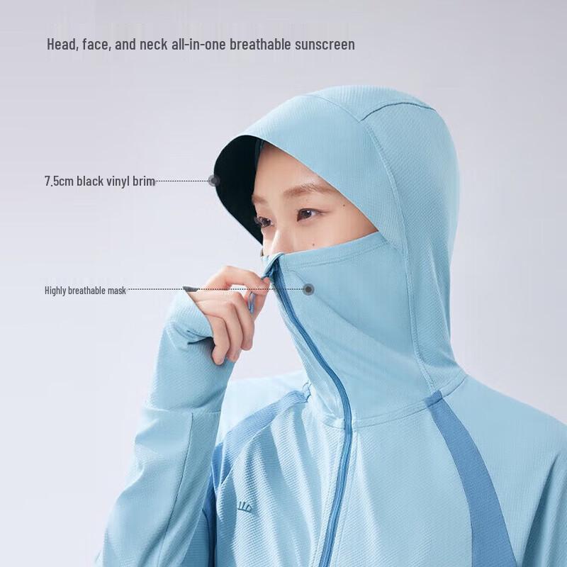 beneunder Giacca da donna con cappuccio per la protezione solare