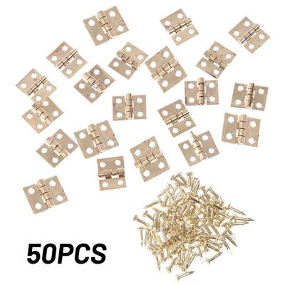 Useful 50pcs Hinge 50* 50X 50pc 8*10mm Accessories